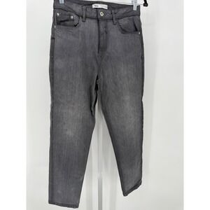 Zara Woman‎ Gray Wash Jeans Size 8 Denim High Rise Straight Leg Casual